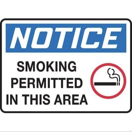 Accuform OSHA NOTICE Safety Sign SMOKING MSMK810VA MSMK810VA